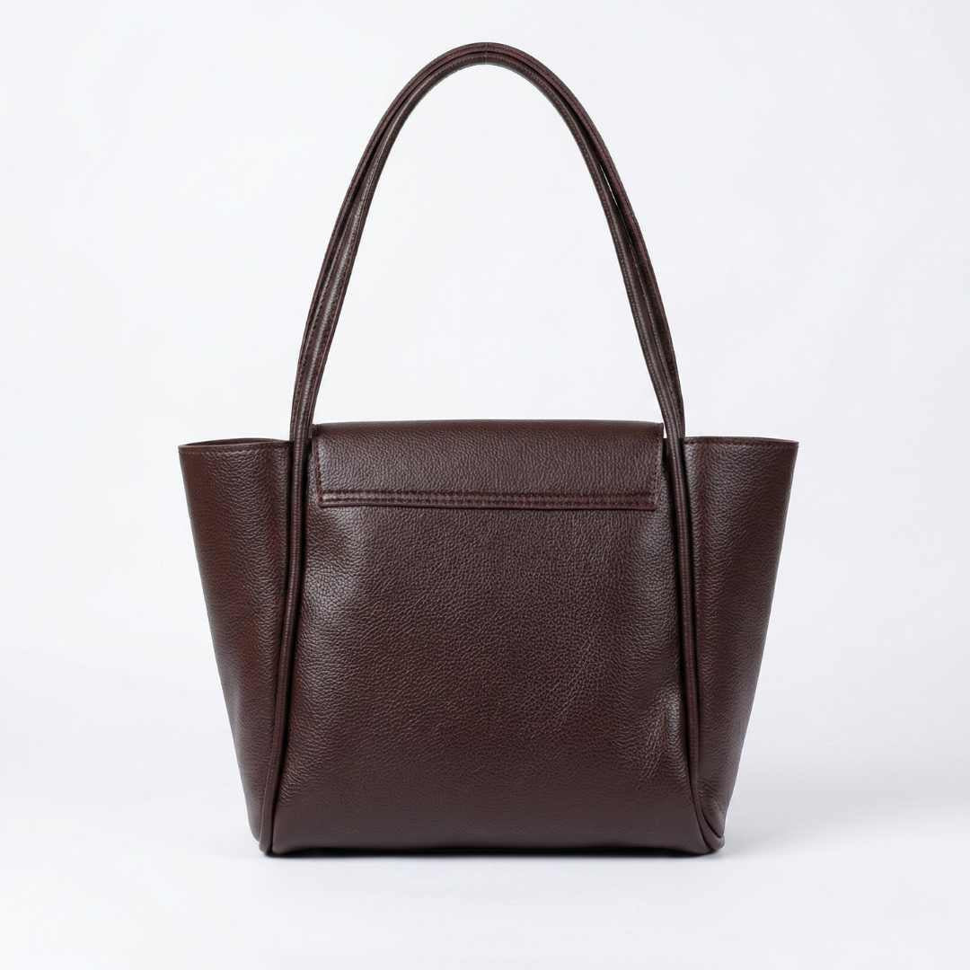 Jadel Large Tote — Dark Brown