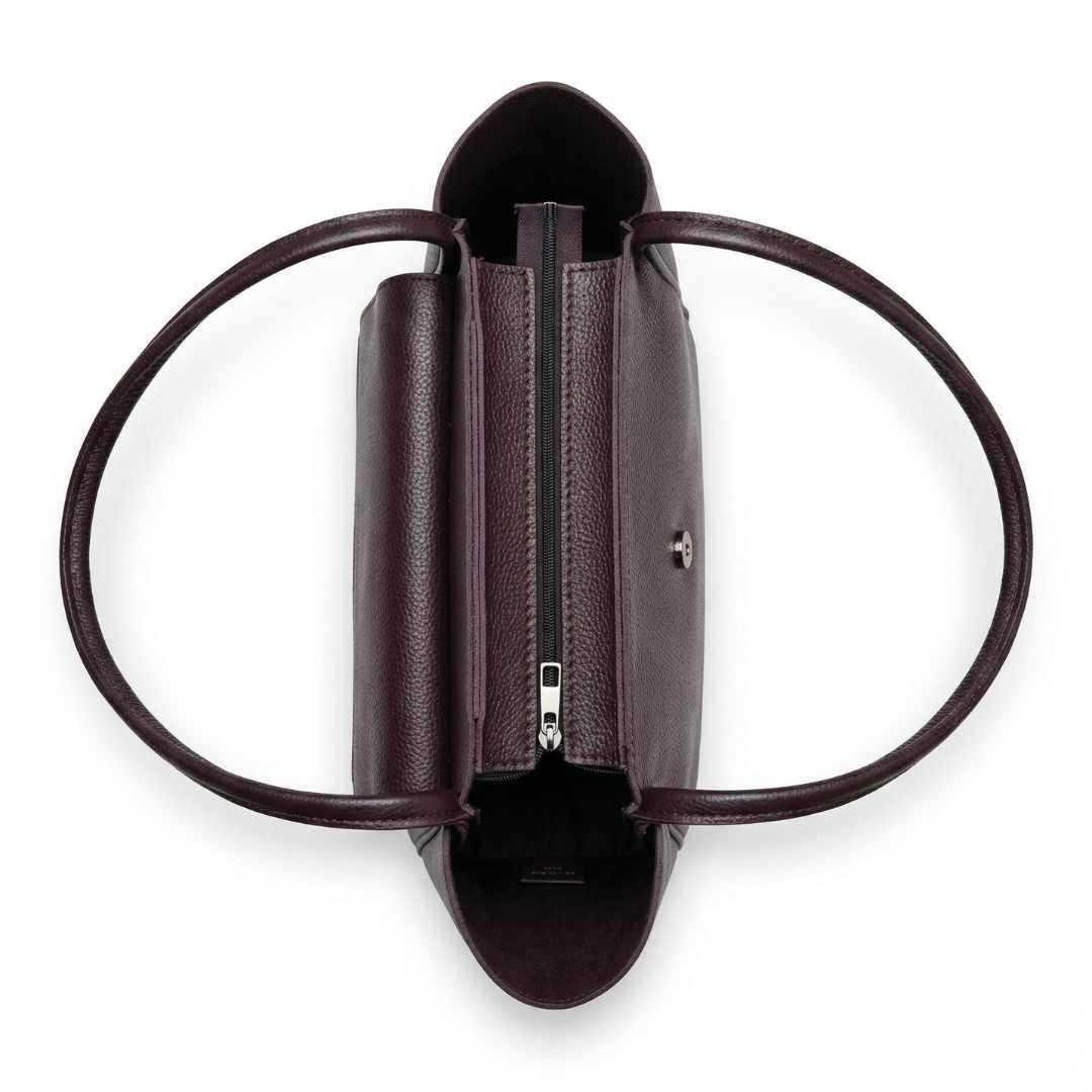 Jadel Large Tote — Dark Brown
