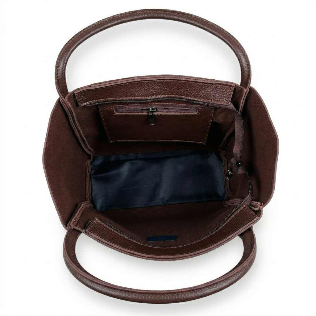 Jadel Large Tote — Dark Brown