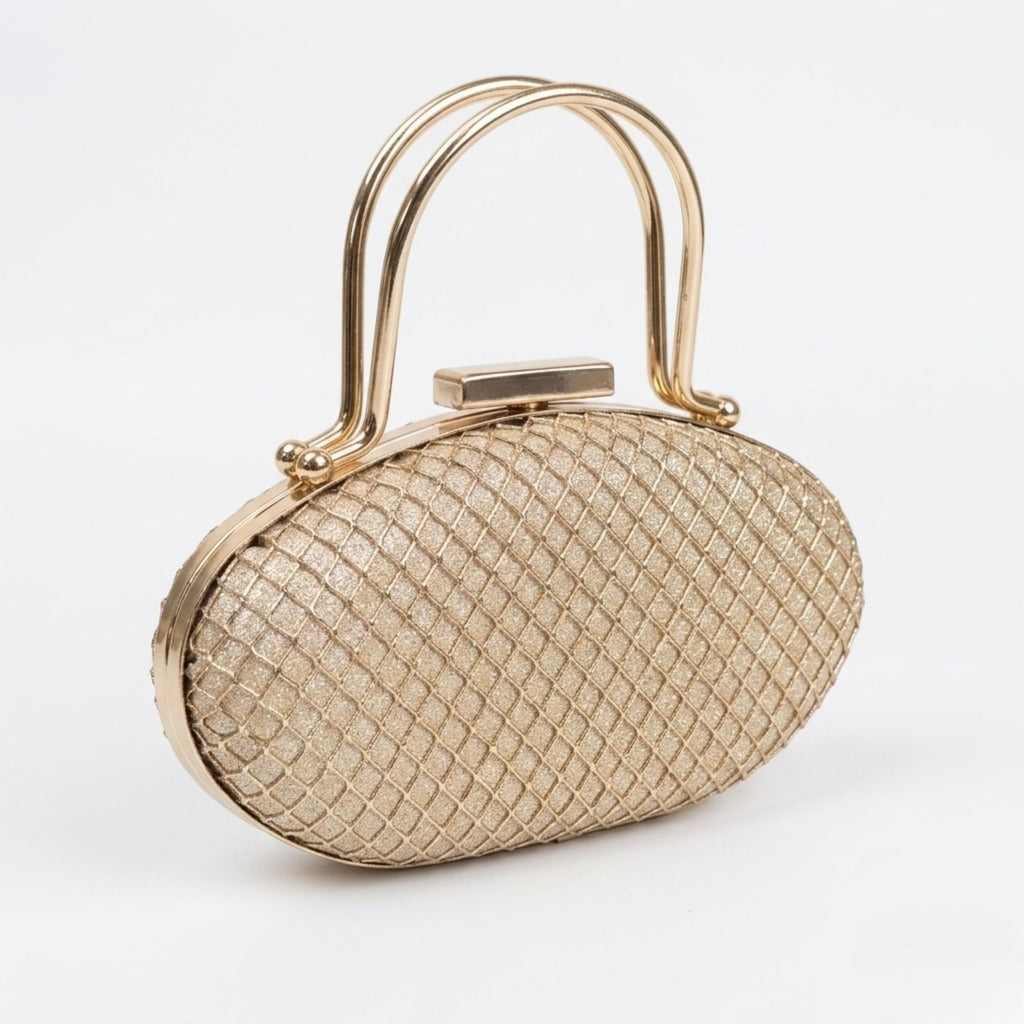 Baroque Clutch - Golden