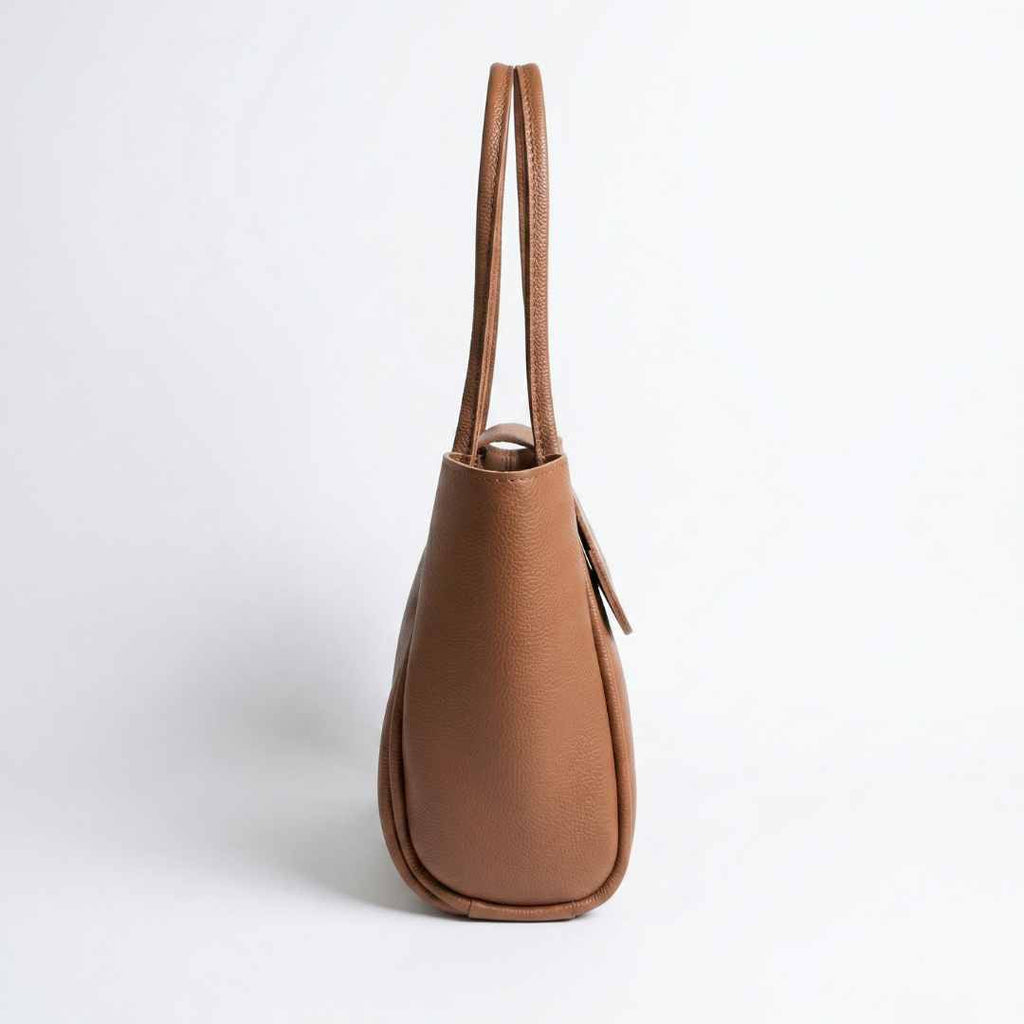 Jadel Large Tote — Mustard Brown
