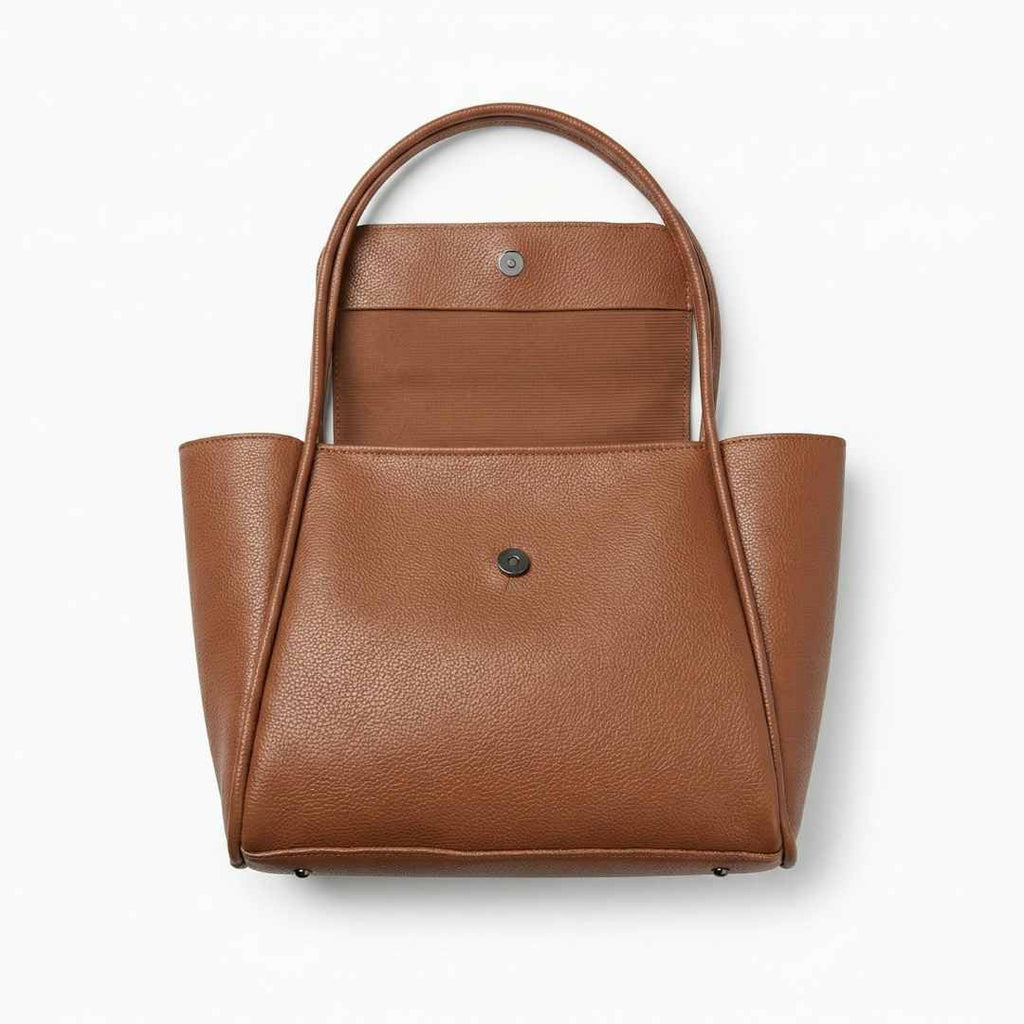Jadel Large Tote — Mustard Brown