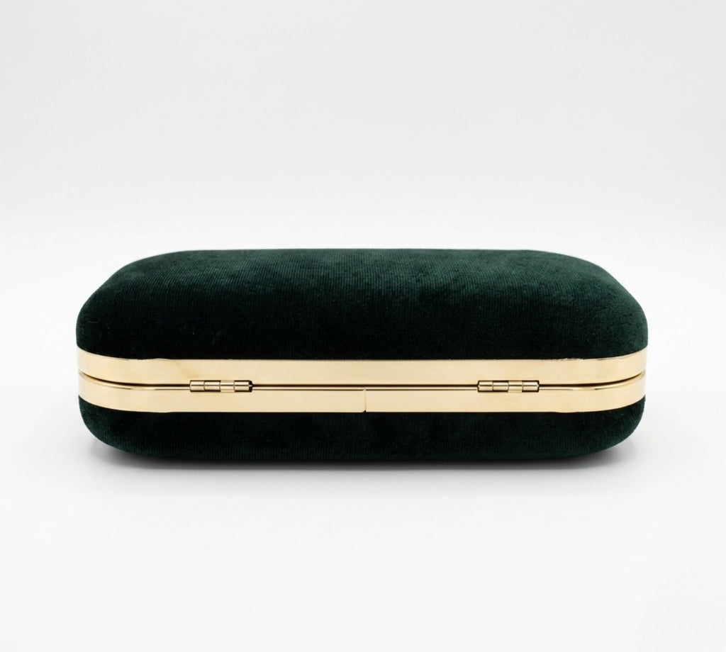 Scarlet Velvet Clutch Green