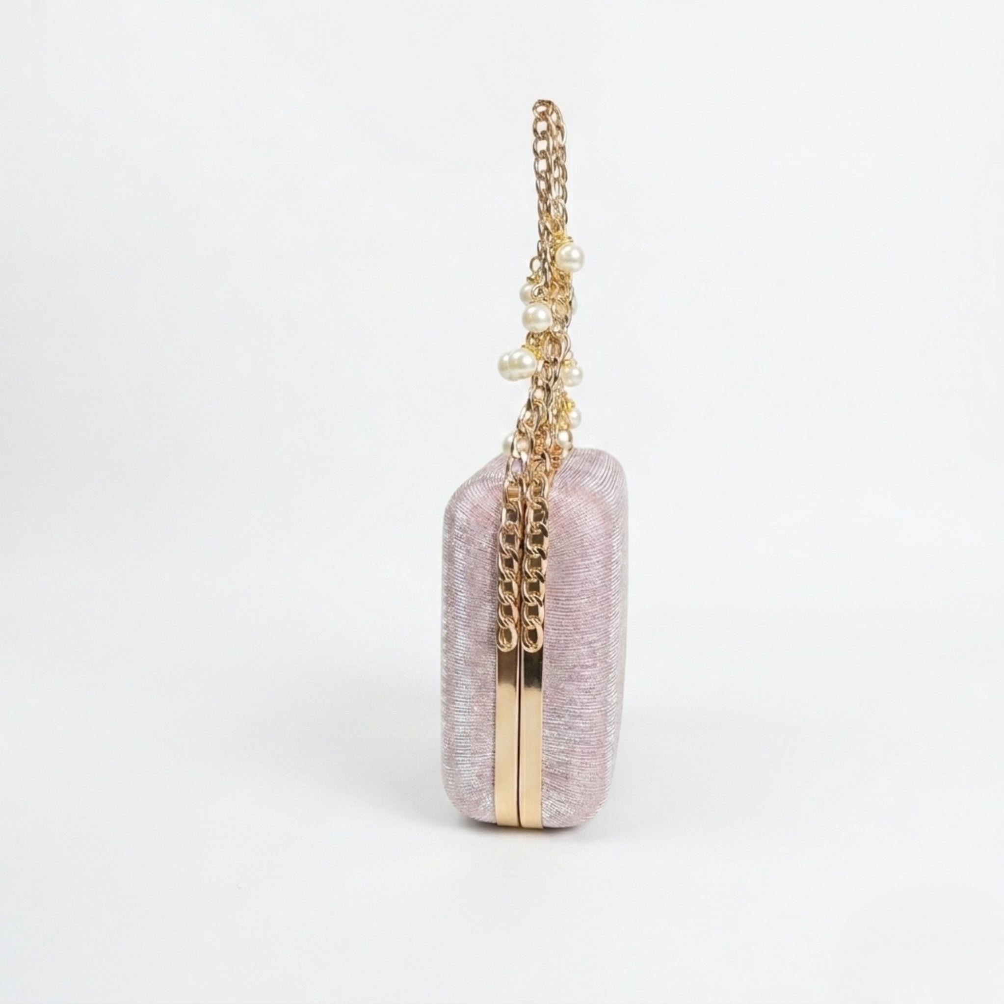Pearl Ring Clutch - Pink