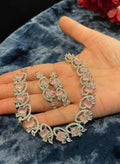 American Diamond Zircon Necklace Set
