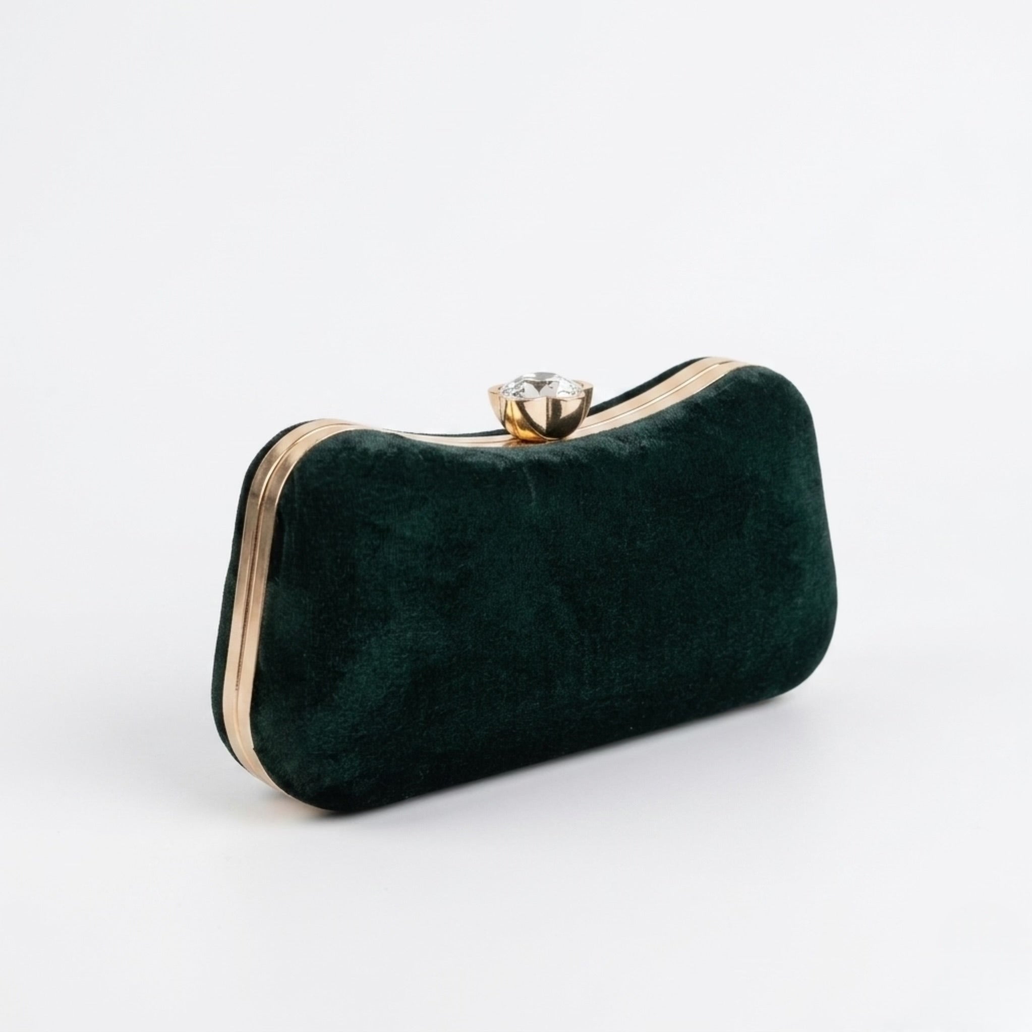 Scarlet Velvet Clutch Green