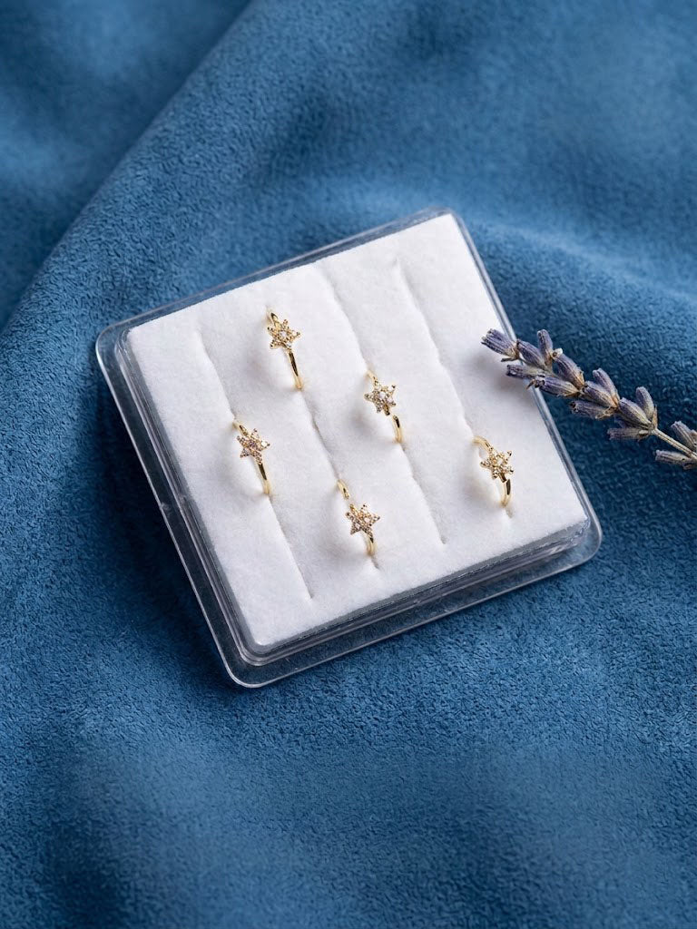 Star Gold Plated Nose Ring
