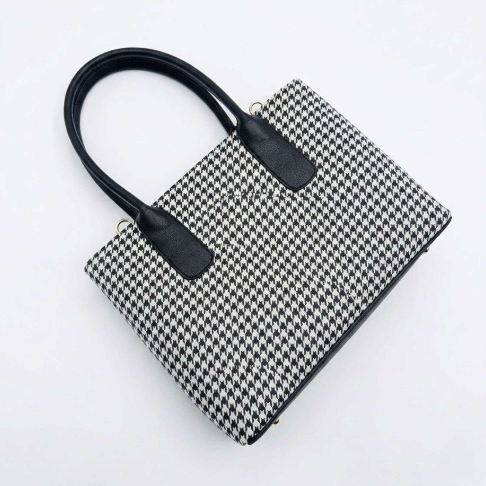 Fizzy Checkered Double Dompartments White & Black