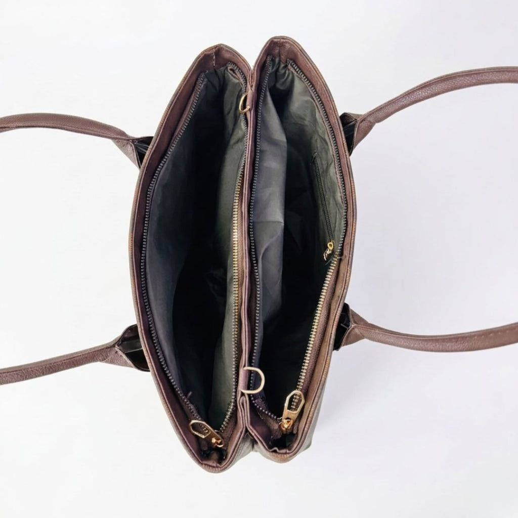 Fizzy Check Double compartments Brown