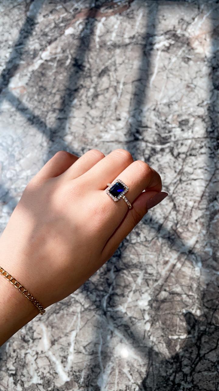 Xuping blue Stone-1