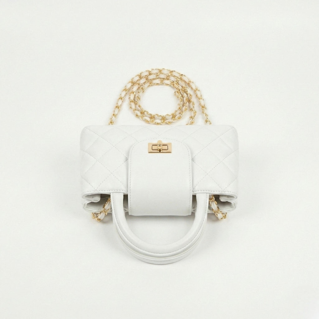 TWIST LOCK CROSSBODY BAG