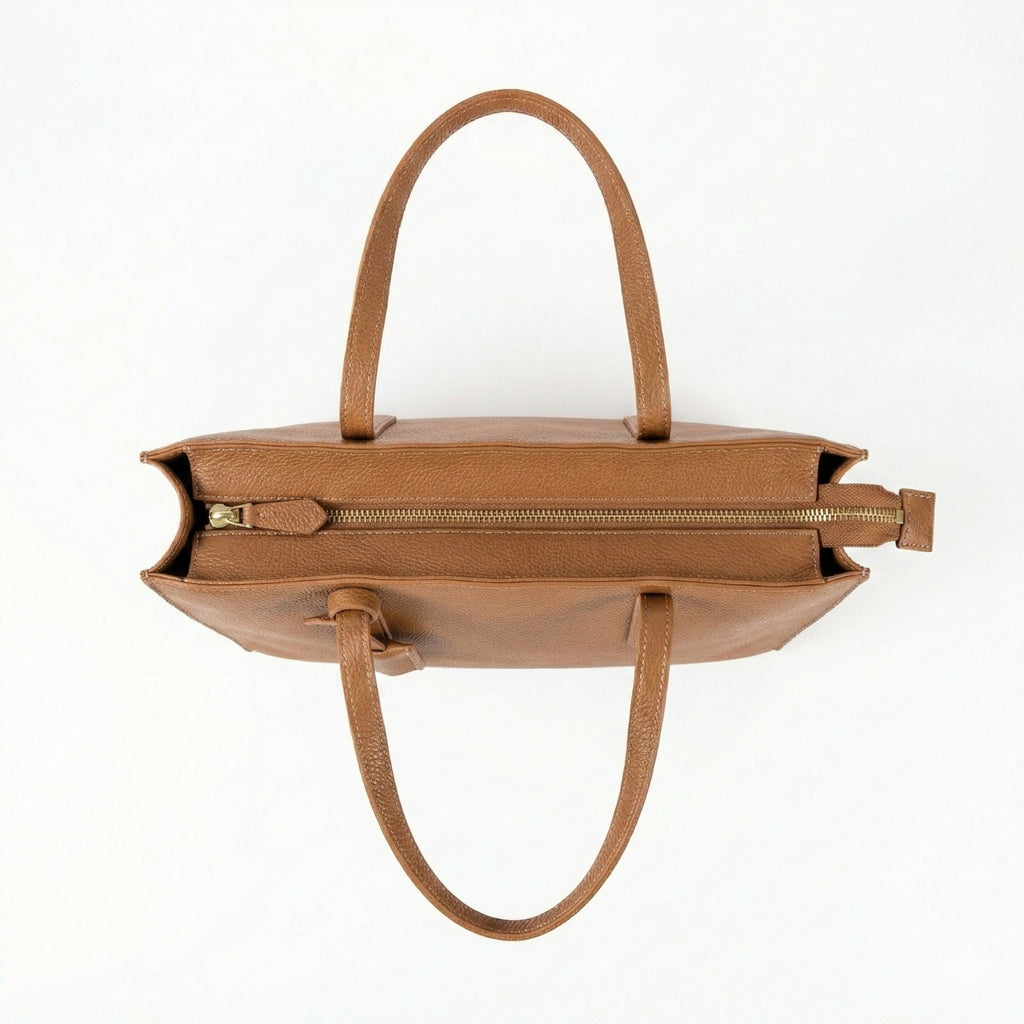 LIZA LARGE BROWN TOTE BAG