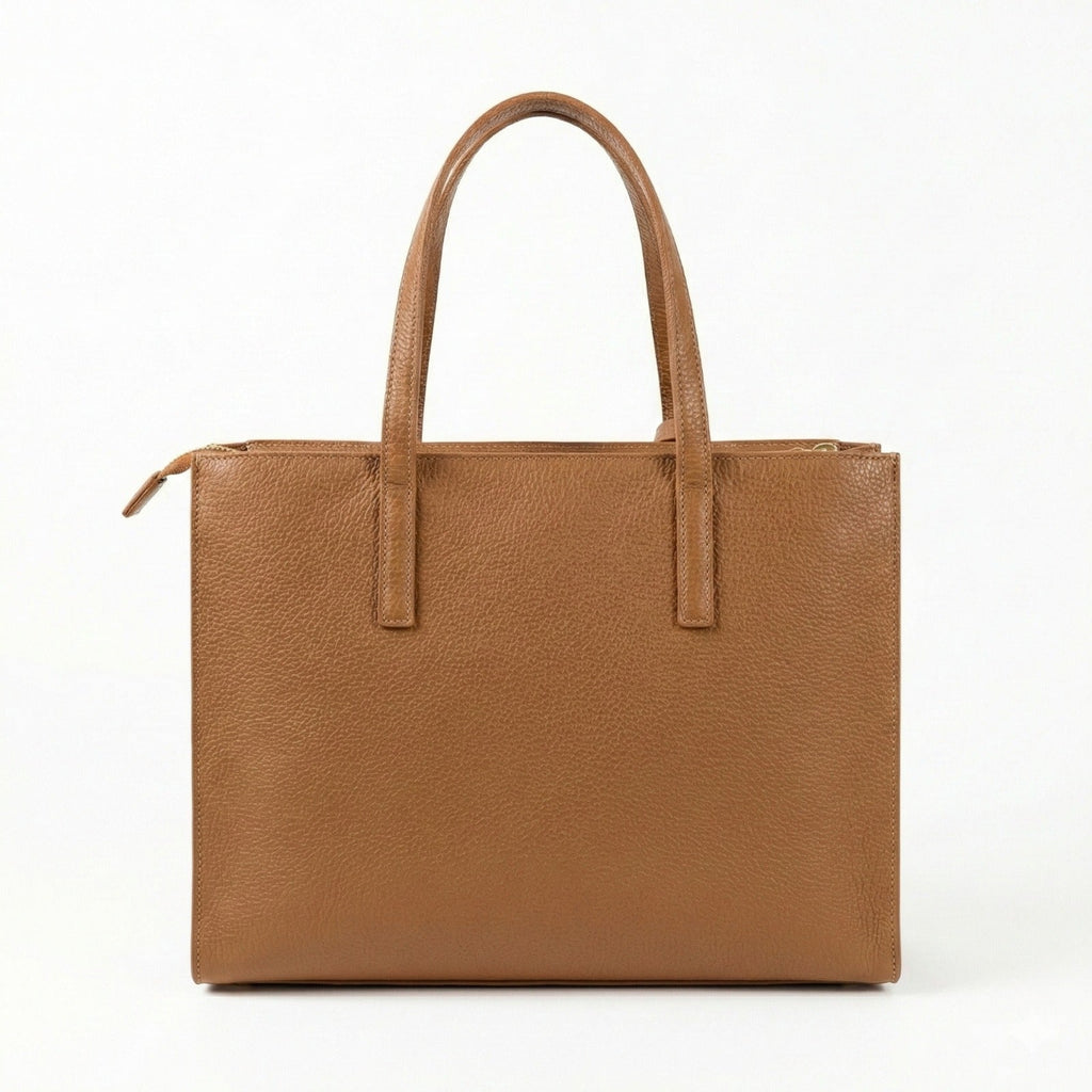LIZA LARGE BROWN TOTE BAG