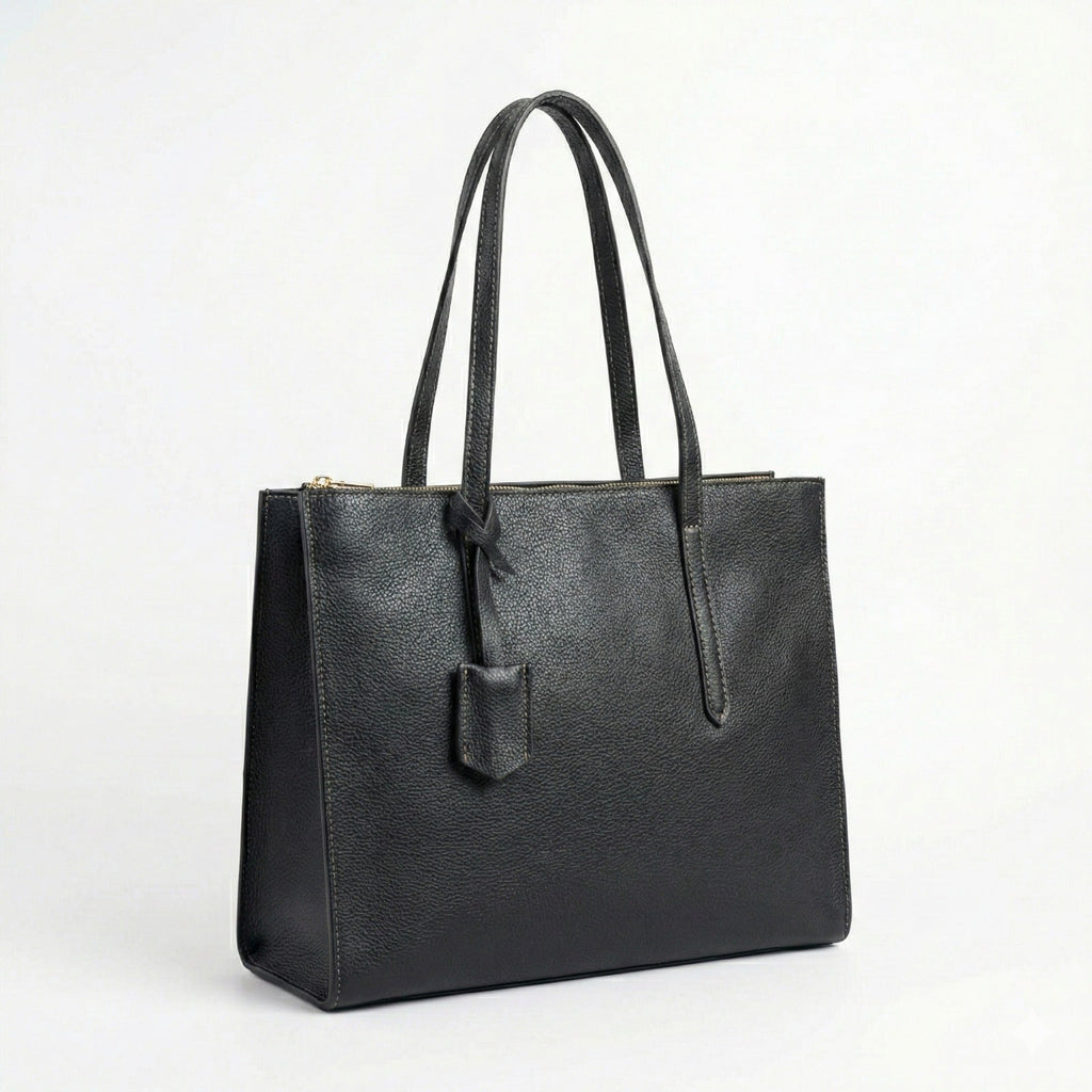 LIZA LARGE BLACK TOTE BAG