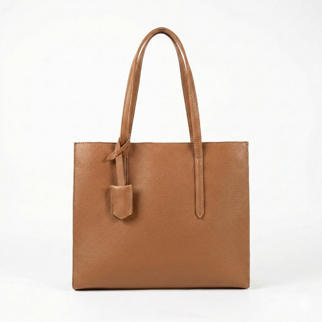 LIZA LARGE BROWN TOTE BAG