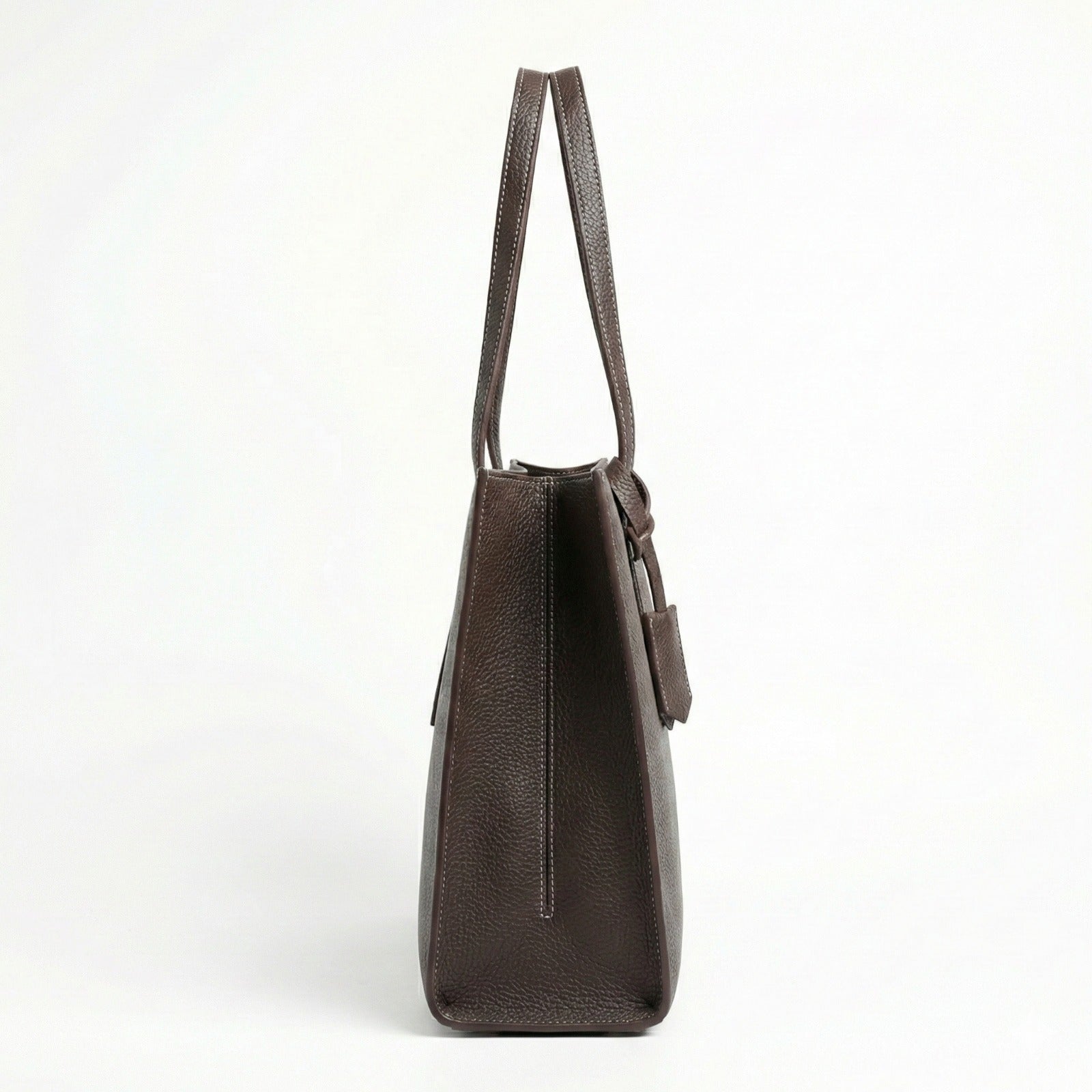 LIZA LARGE D BROWN TOTE BAG