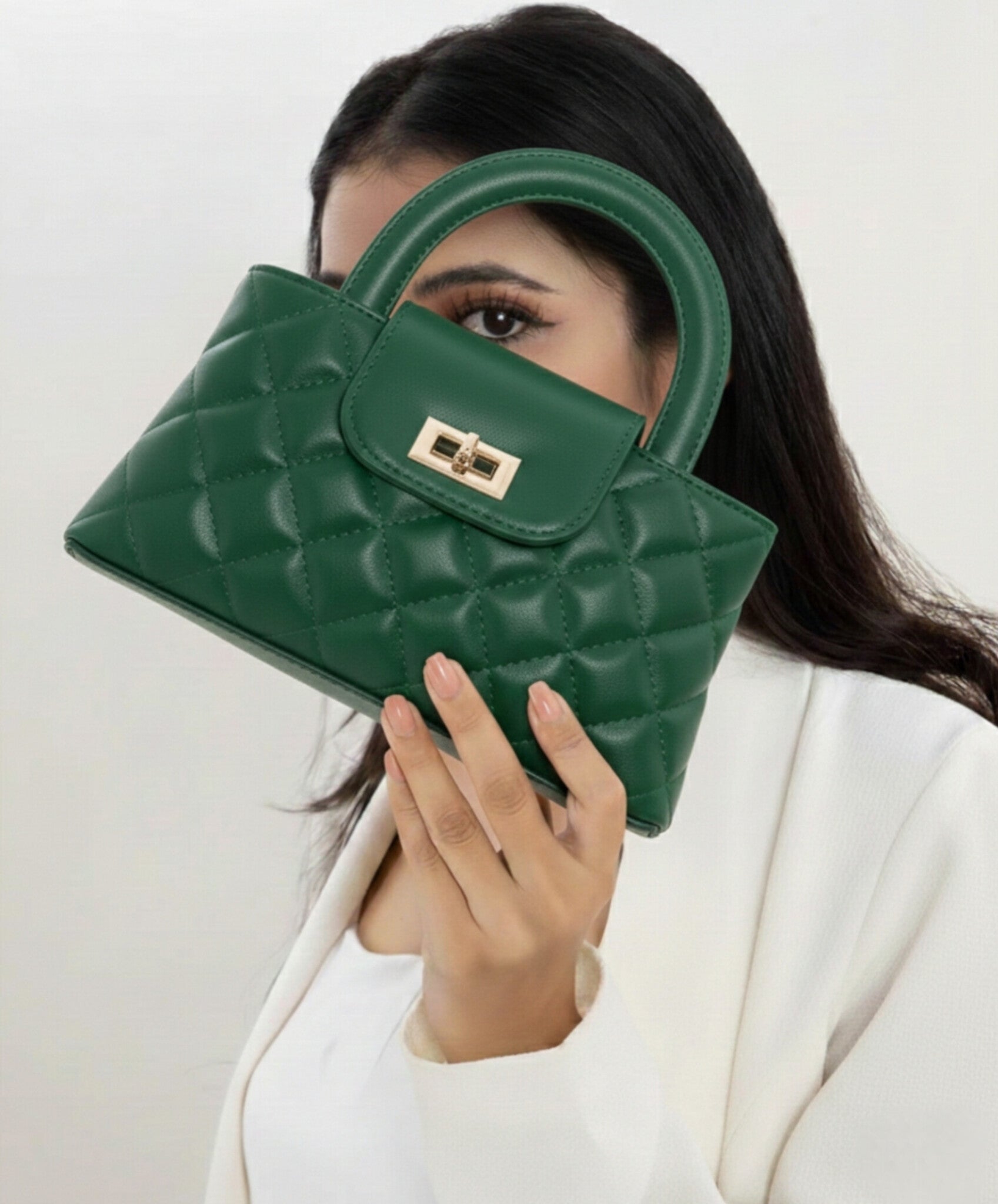 TWIST LOCK CROSSBODY BAG