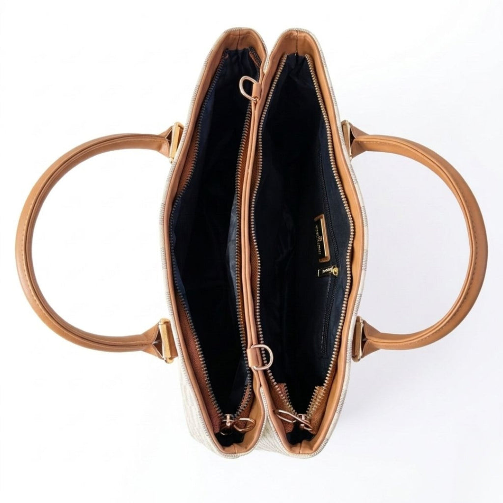Fizzy Check Double compartments Fawn