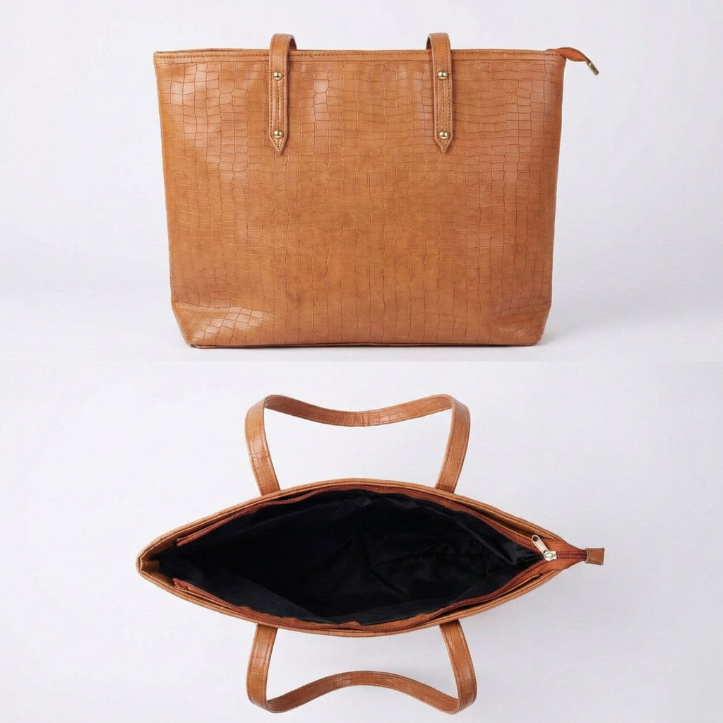 THE MIDNIGHT BROWN TOTE