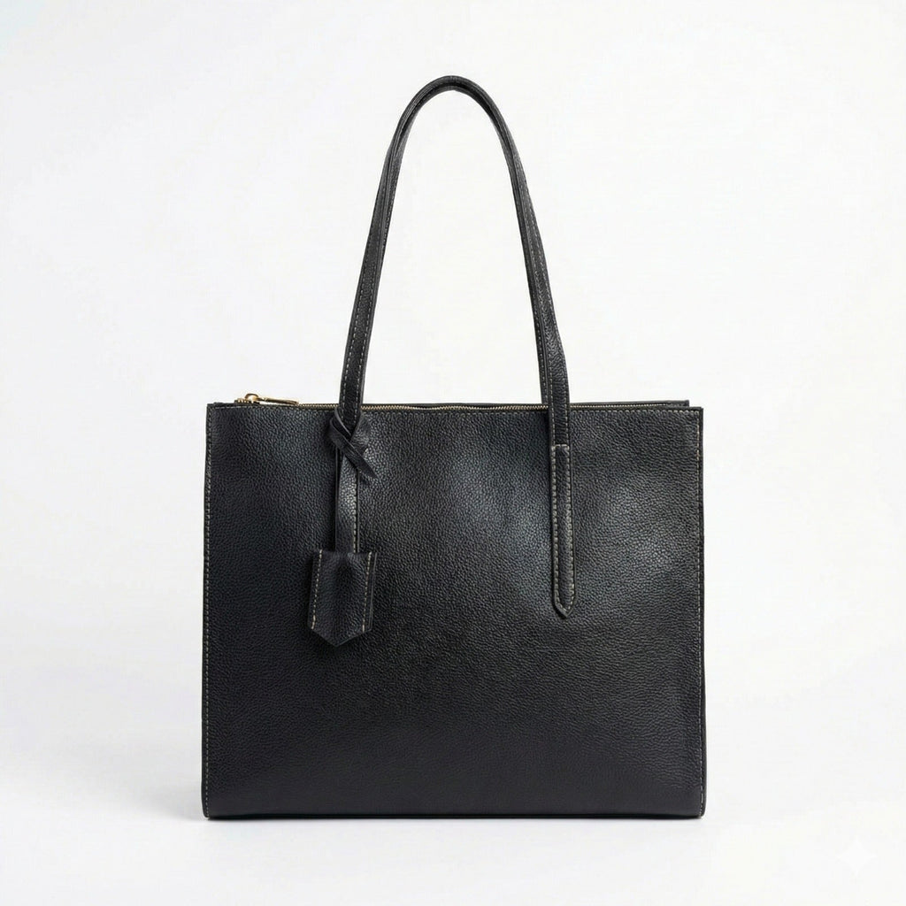 LIZA LARGE BLACK TOTE BAG