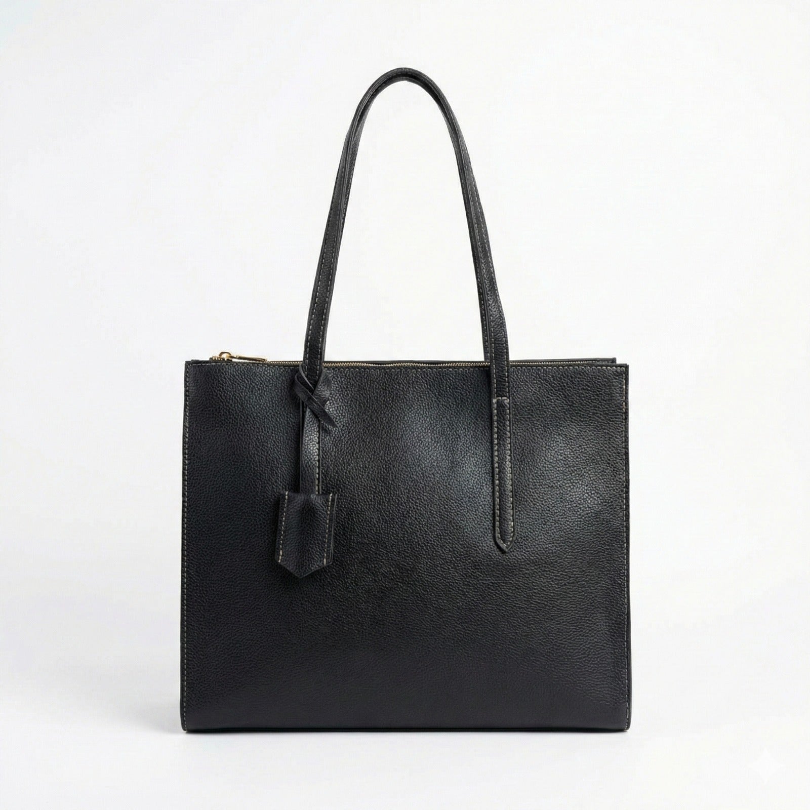 LIZA LARGE BLACK TOTE BAG