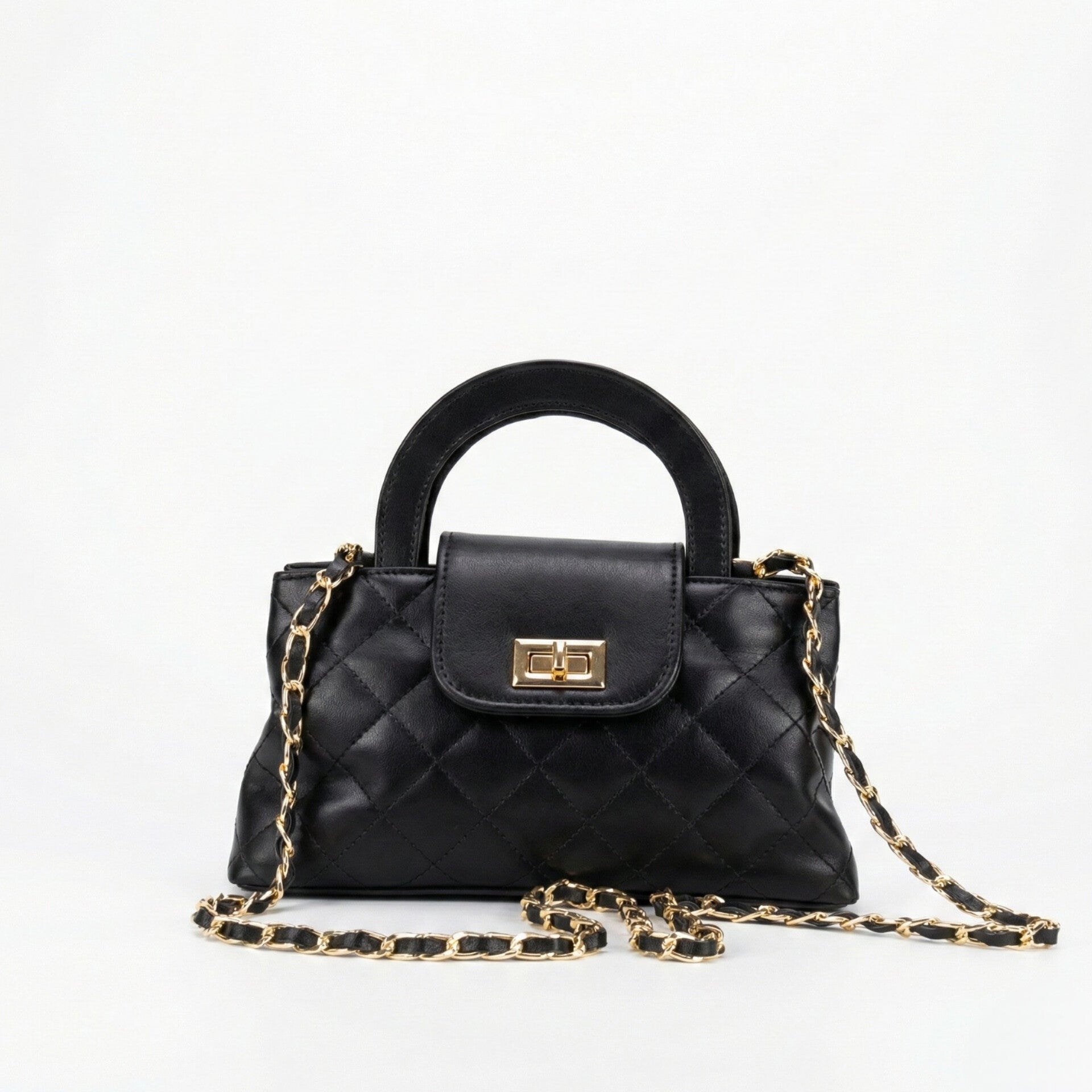 TWIST LOCK CROSSBODY BAG