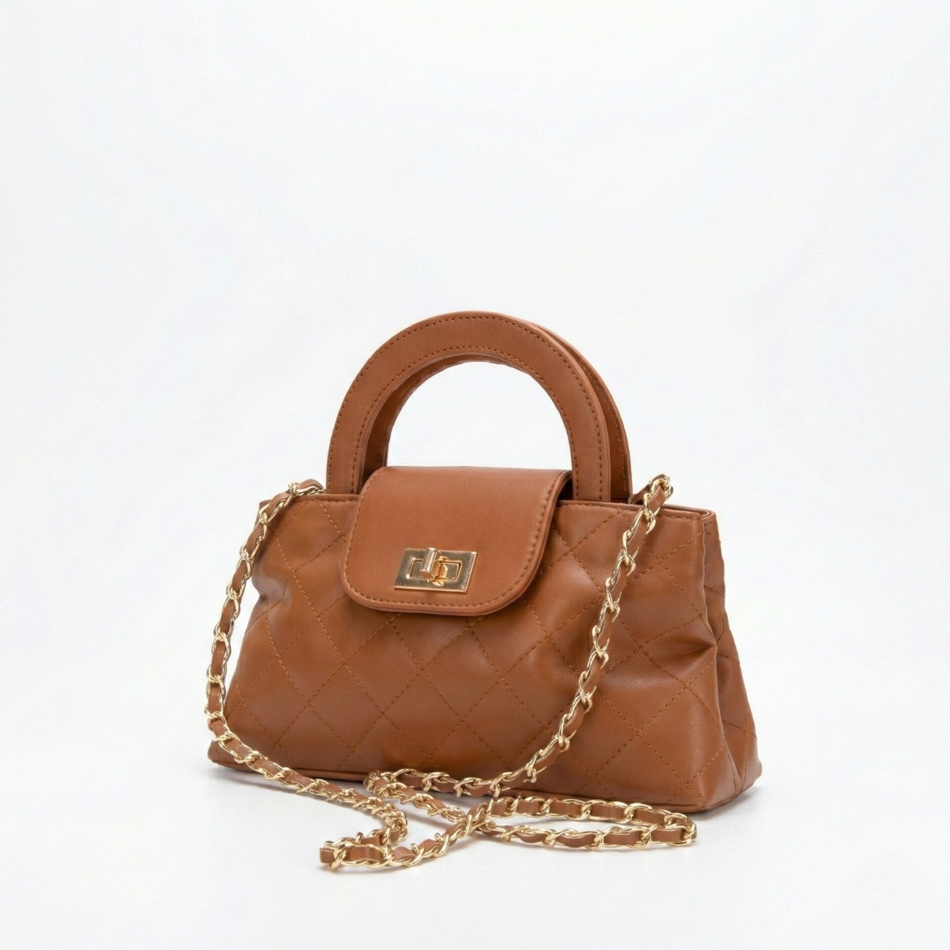 TWIST LOCK CROSSBODY BAG
