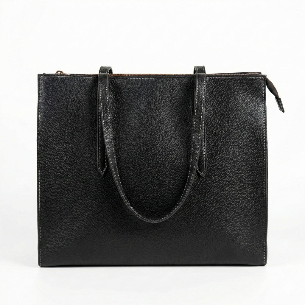 LIZA LARGE BLACK TOTE BAG