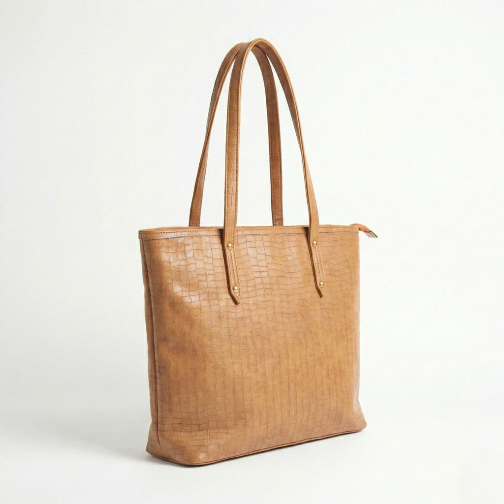 THE MIDNIGHT BROWN TOTE