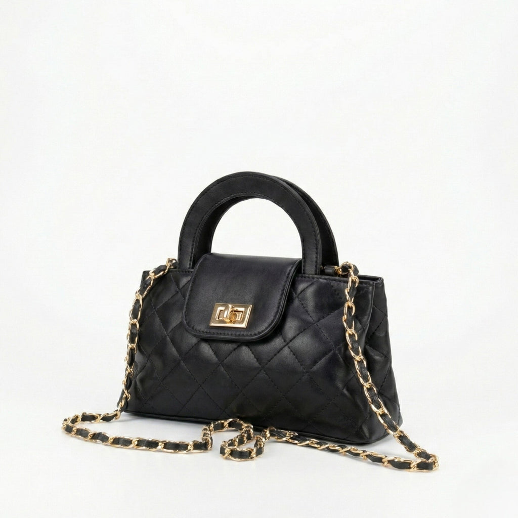 TWIST LOCK CROSSBODY BAG