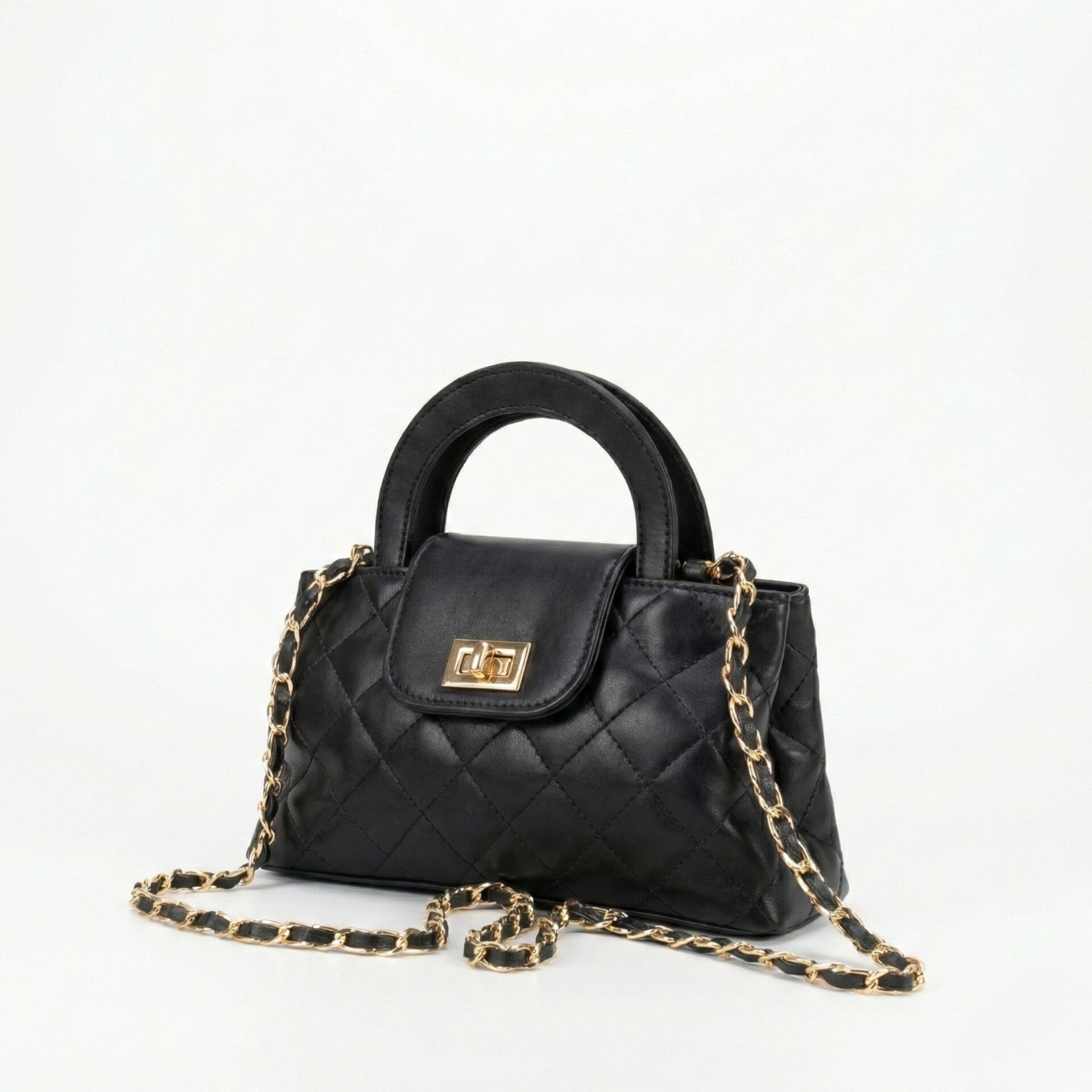TWIST LOCK CROSSBODY BAG